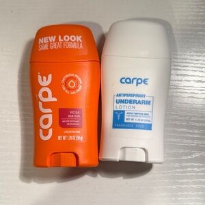 Carpe Antiperspirant Duo - Rose Water and Fragrance Free